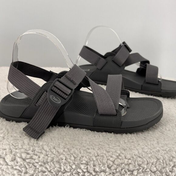 Chaco Mens Lowdown Sandals Size 9 Grey Strap Hiking Comfort Outdoor Athletic - Picture 2 of 13